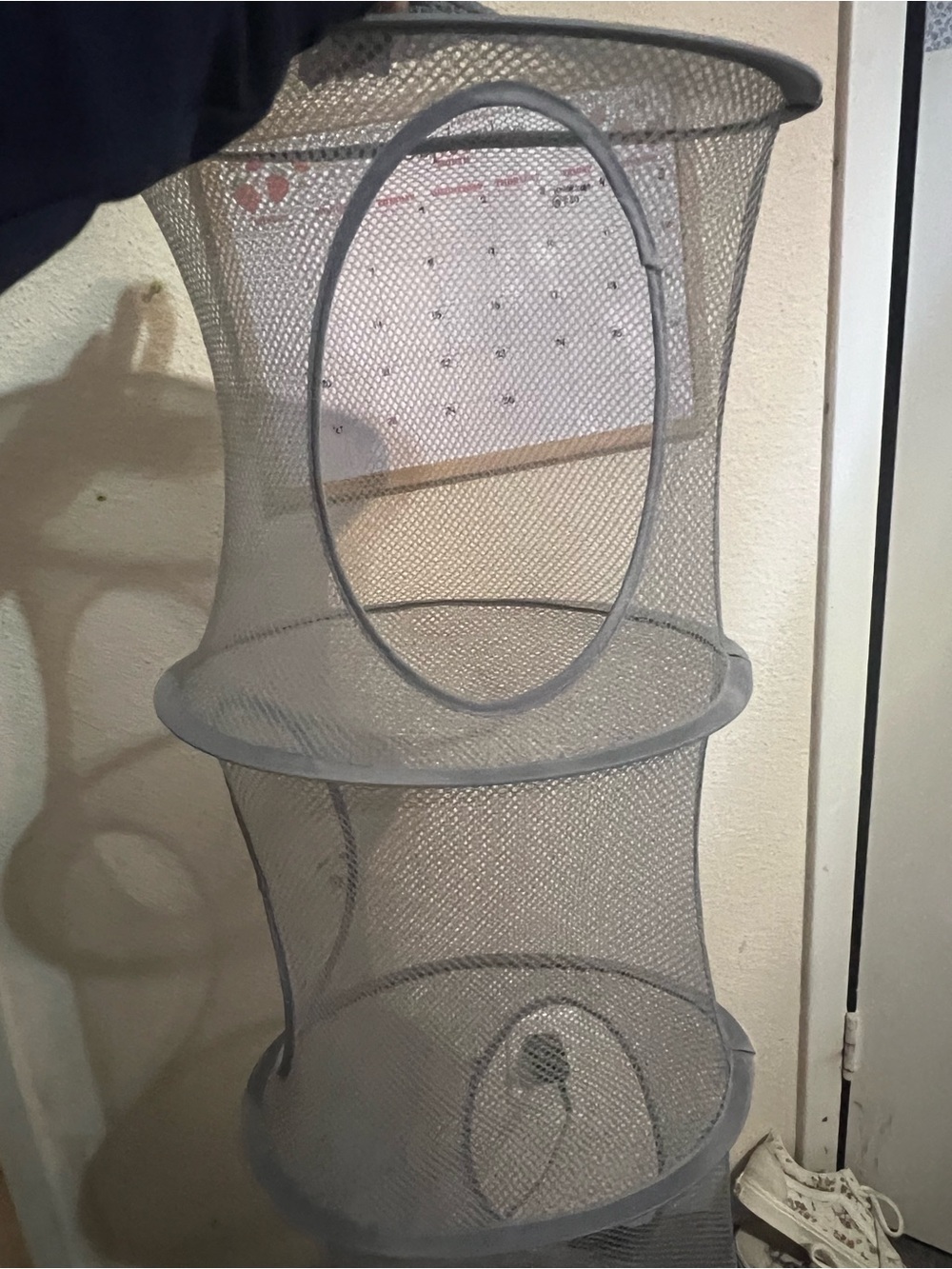 Hanging Mesh Storage Organizer - Gray